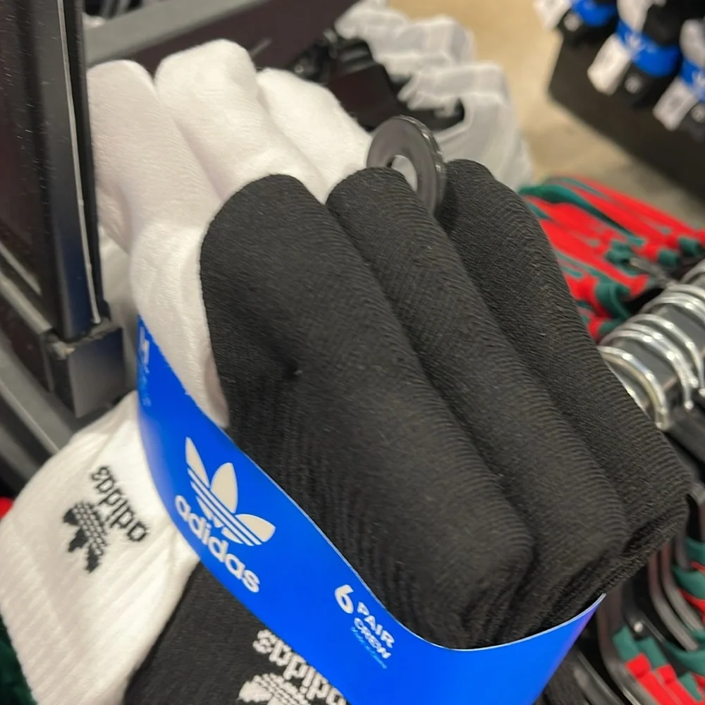 Adidas 6 pairs socks set W:5-10; M:5-8